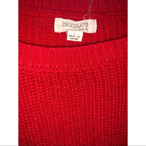 Red Knitten Sweater - Picture 2 of 3